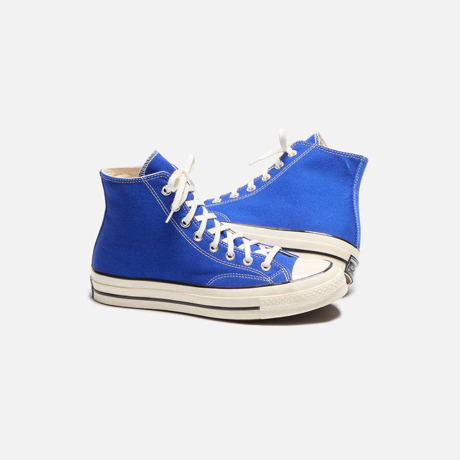 Blue / Black Men Kith Converse Chuck 70 High Sneakers | 5678-ZBNSK