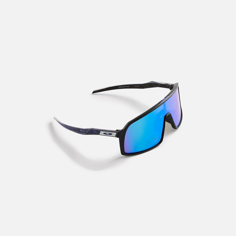 Blue / Black Men Kith Oakley Sutro Sunglasses | 5487-HLQTV