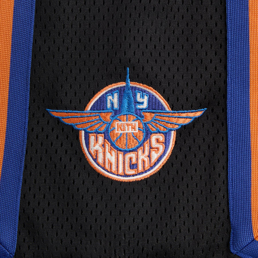Blue / Black Men Kith for the New York Knicks Mesh Ryan Shorts | 3046-ABXCJ