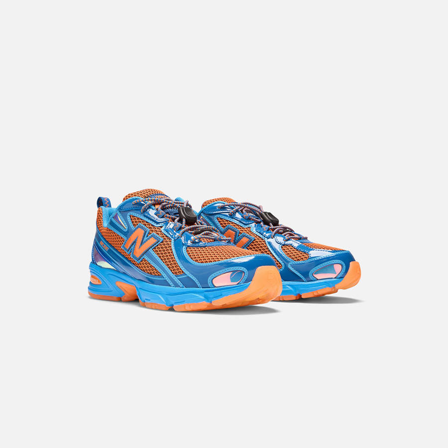 Blue / Orange Men Kith New Balance x Aminé 740v2 Sneakers | 9856-JKWUC