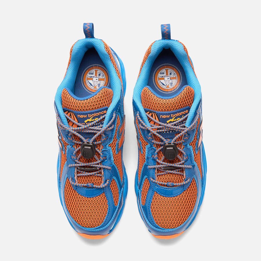 Blue / Orange Men Kith New Balance x Aminé 740v2 Sneakers | 9856-JKWUC