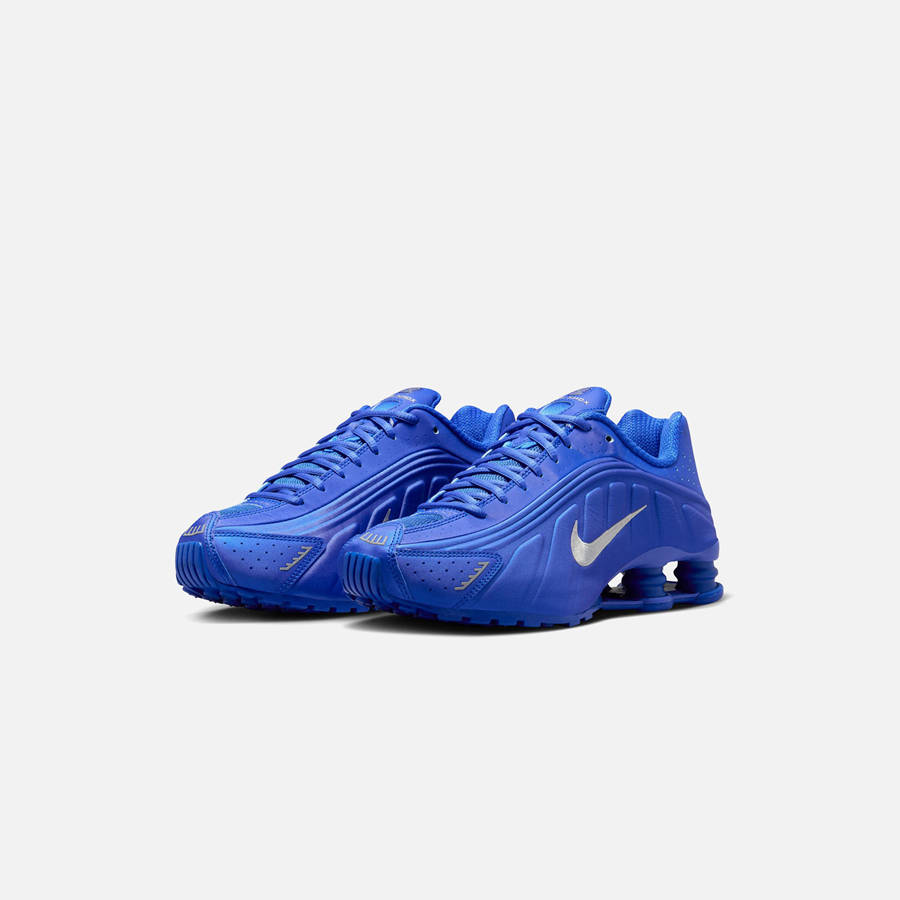 Blue / Silver Men Kith Nike WMNS Shox R4 Sneakers | 9876-EVADY