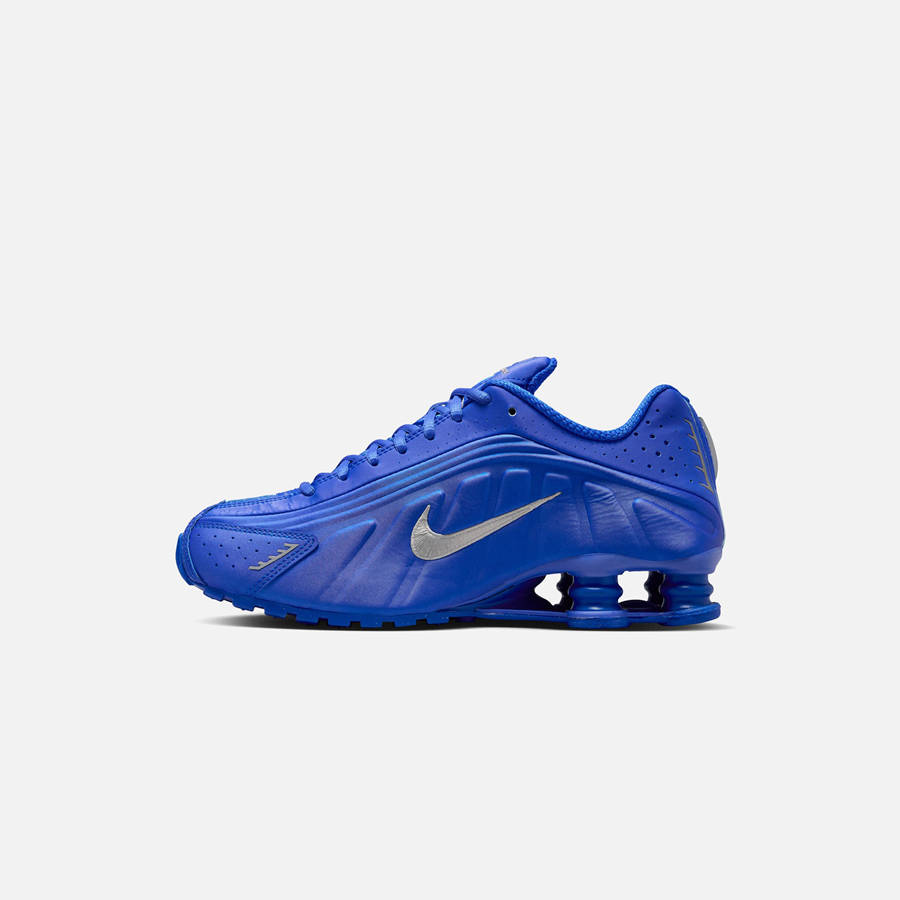 Blue / Silver Men Kith Nike WMNS Shox R4 Sneakers | 9876-EVADY