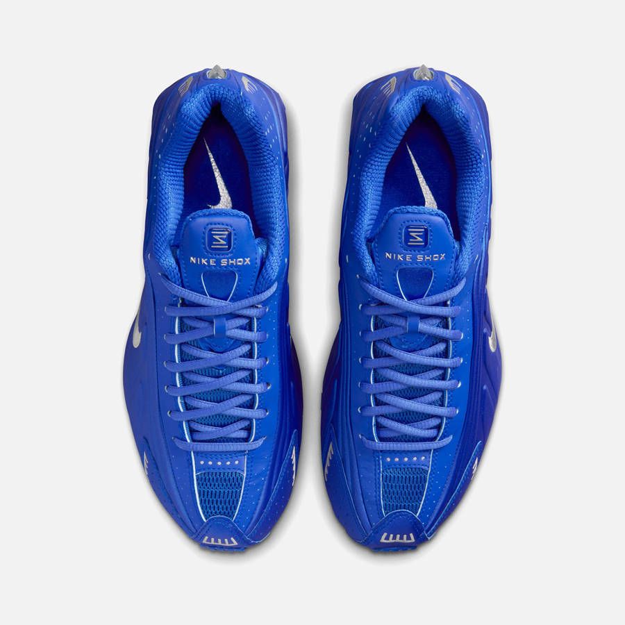 Blue / Silver Men Kith Nike WMNS Shox R4 Sneakers | 9876-EVADY