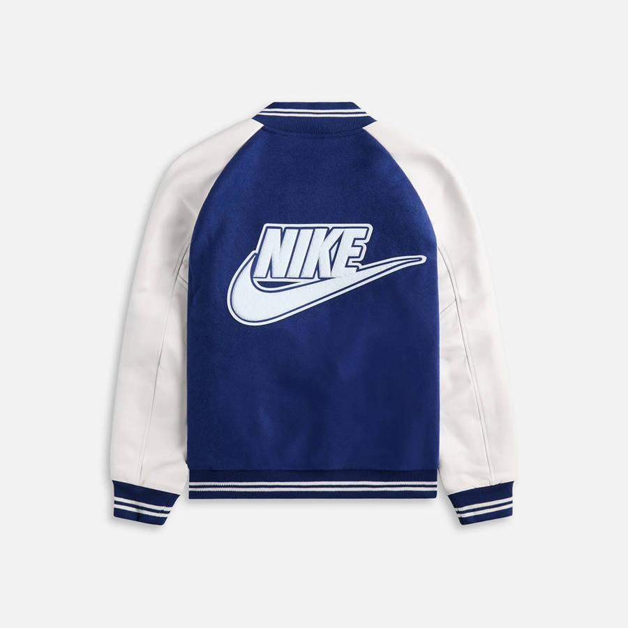 Blue / White Men Kith Nike x Nigo NRG Varsity Jackets | 7853-OYRZP