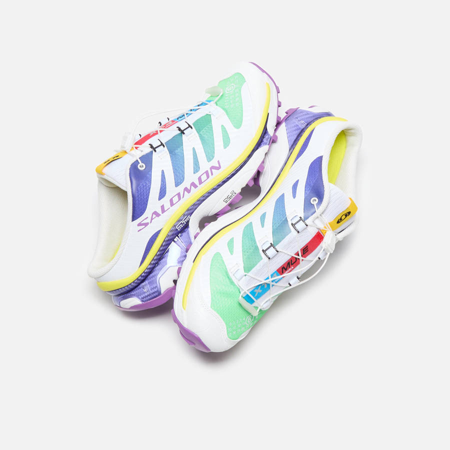 Blue / White Women Kith MM6 Maison Margiela x Salomon WMNS XT-4 Mules | 1296-TASKU