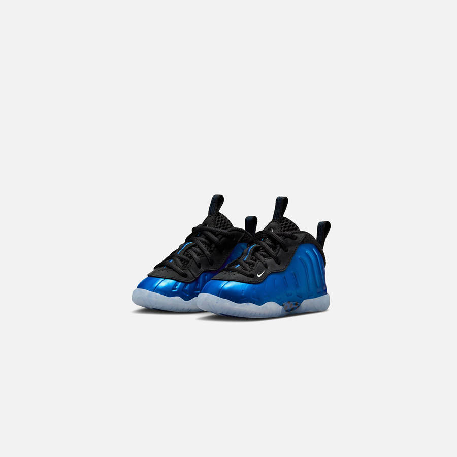 Blue / White / Black Kids' Kith Nike TD Air Foamposite One Sneakers | 1248-LHUBA