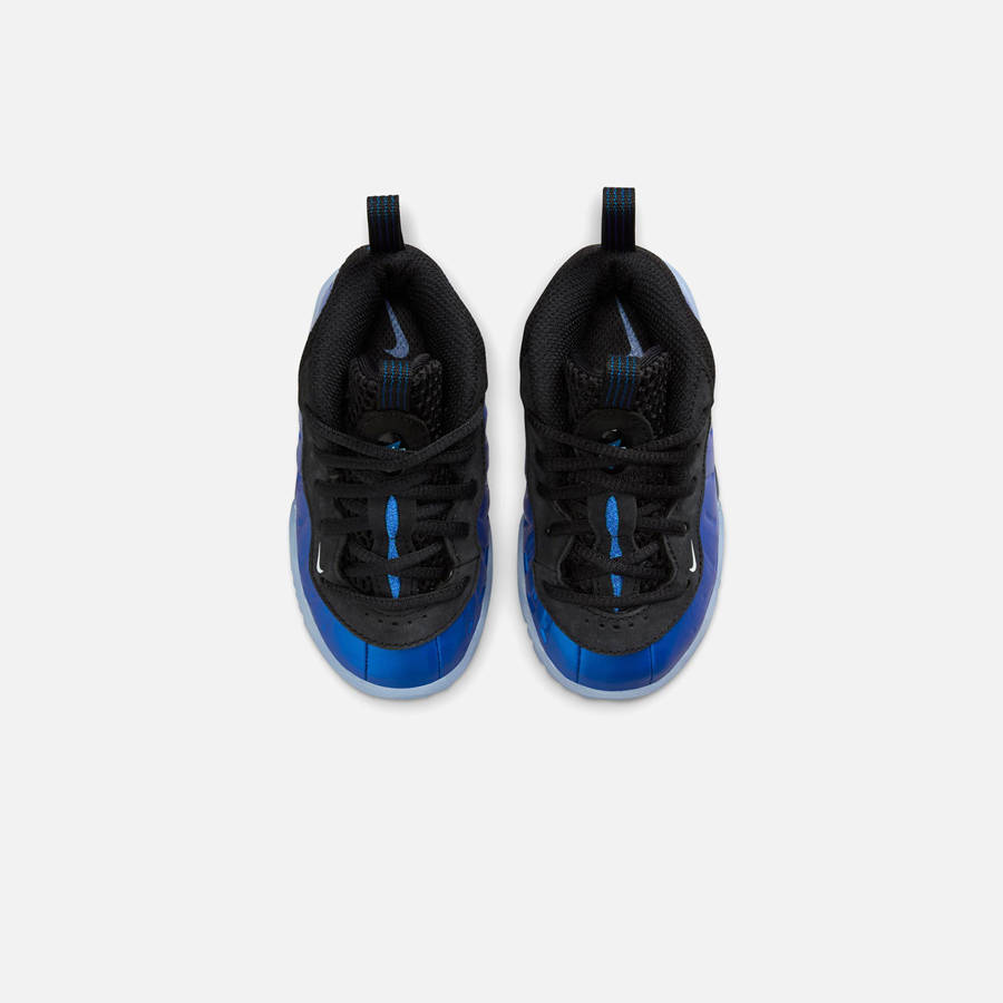 Blue / White / Black Kids' Kith Nike TD Air Foamposite One Sneakers | 1248-LHUBA