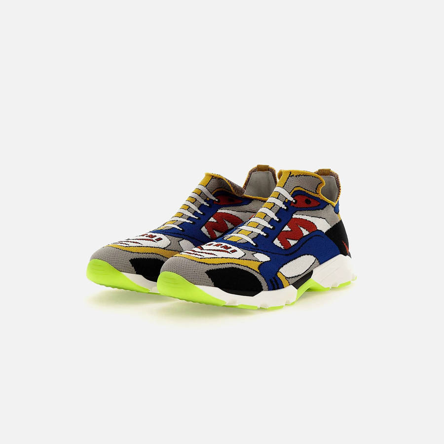 Blue / White / Red Men Kith Marni Sneakers | 4150-SEMJB