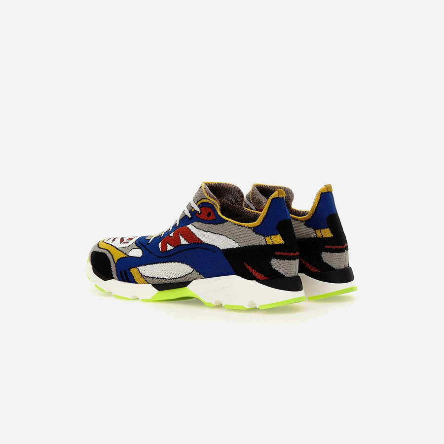 Blue / White / Red Men Kith Marni Sneakers | 4150-SEMJB