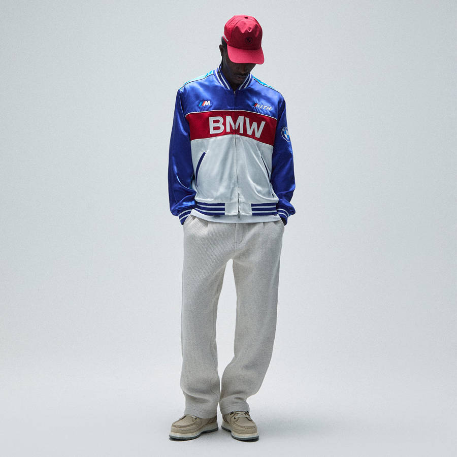 Blue / White / Red Men Kith for BMW Souvenir Moto Jackets | 3912-FKJVO