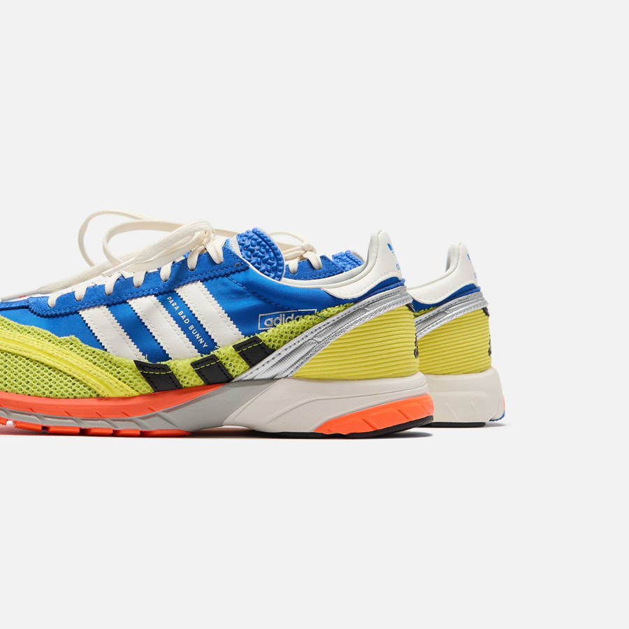 Blue / White / Yellow Women Kith adidas x Bad Bunny Adizero SL 72 Shoes | 6701-SZEQK