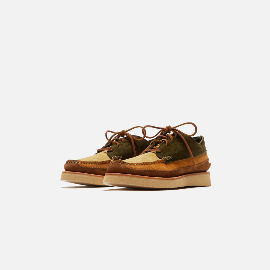 Brown Green Men Kith Yuketen FO Quatro Loafers | 1789-XENVB