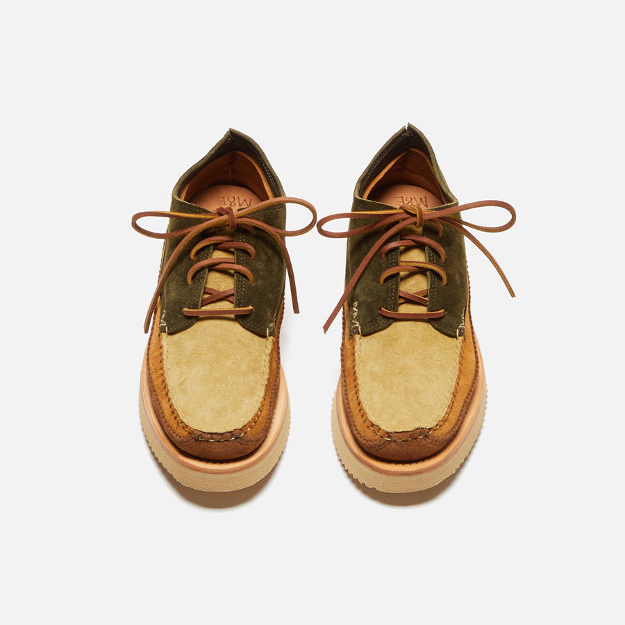 Brown Green Men Kith Yuketen FO Quatro Loafers | 1789-XENVB