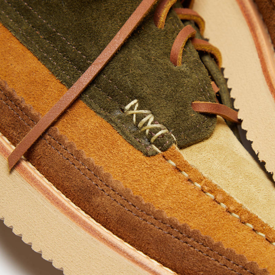 Brown Green Men Kith Yuketen FO Quatro Loafers | 1789-XENVB