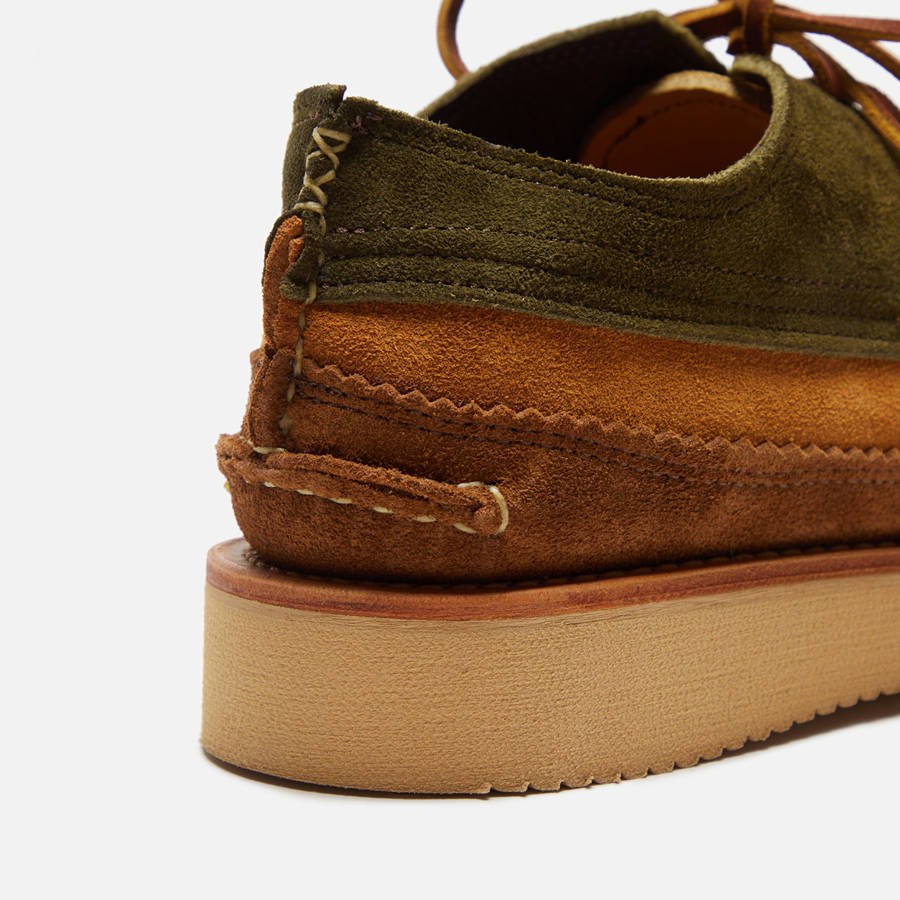 Brown Green Men Kith Yuketen FO Quatro Loafers | 1789-XENVB