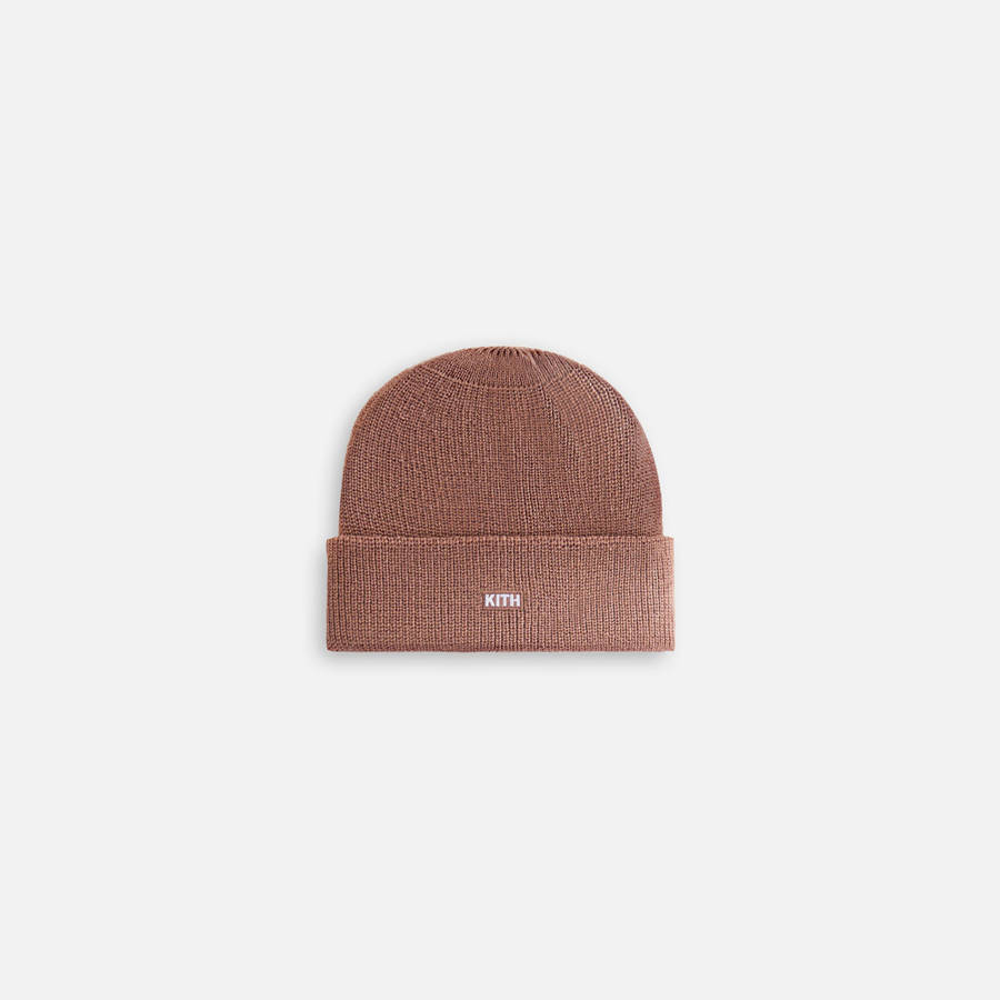 Brown Kids' Kith Classic Beanie Headwear | 0634-YFQAO