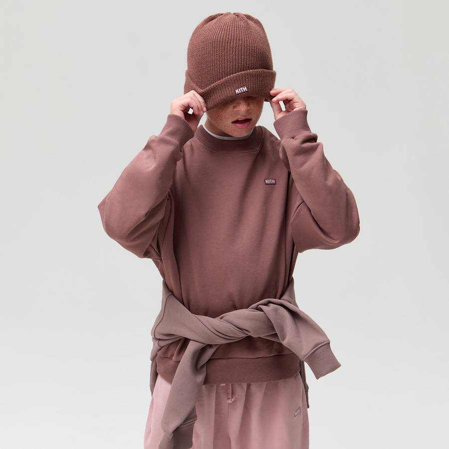 Brown Kids' Kith Classic Beanie Headwear | 0634-YFQAO