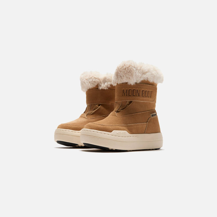 Brown Kids' Kith Moon Park Strap Boots | 8973-DAZEO