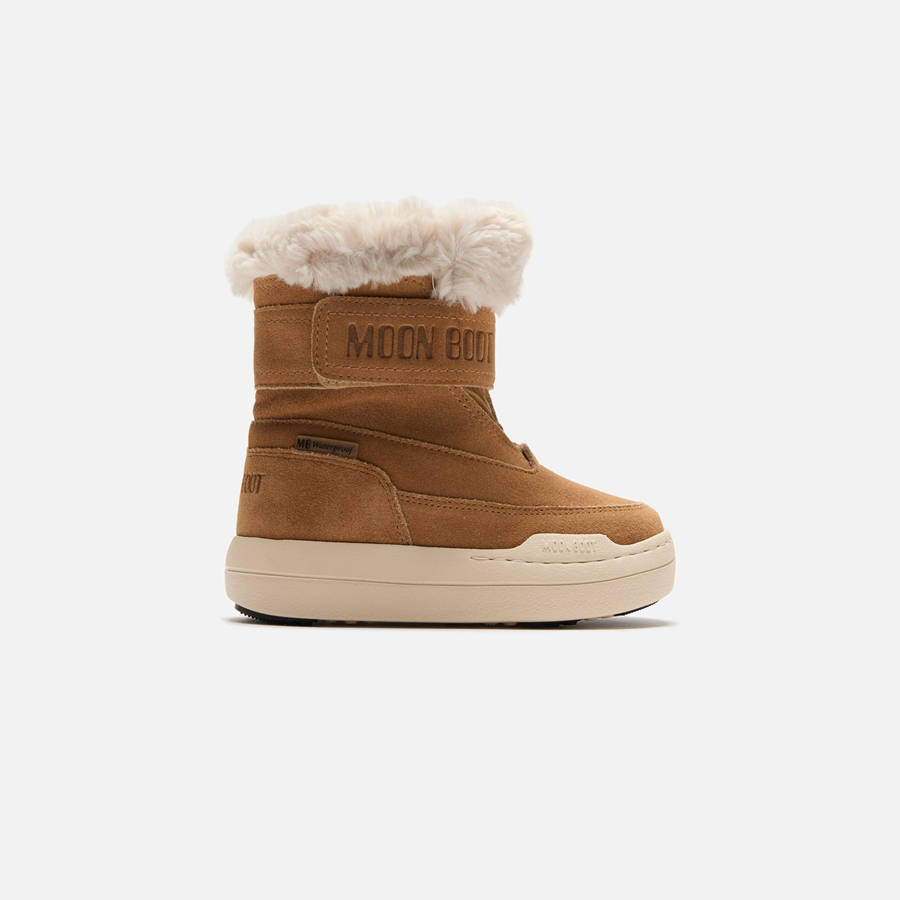 Brown Kids\' Kith Moon Park Strap Boots | 8973-DAZEO