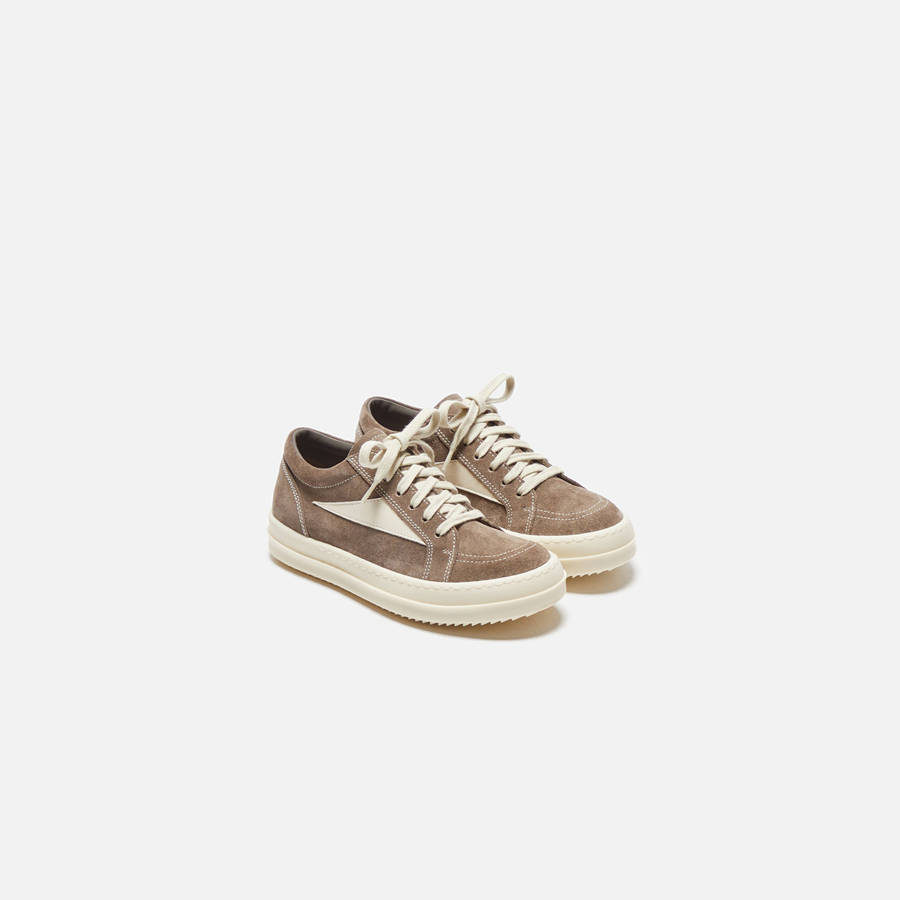 Brown Kids' Kith Rick Owens Vintage Sneakers | 5907-YFQSG