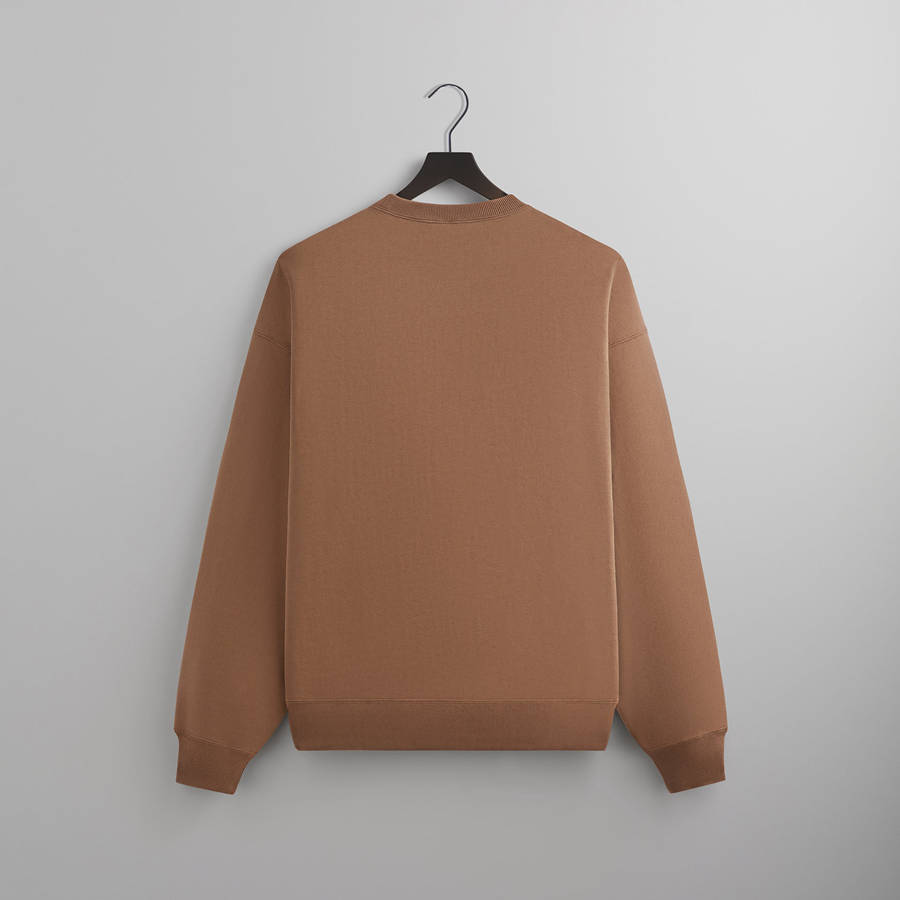 Brown Men Kith 101 for Auralee Smooth Soft Crewneck Sweatshirts | 5748-GIERP