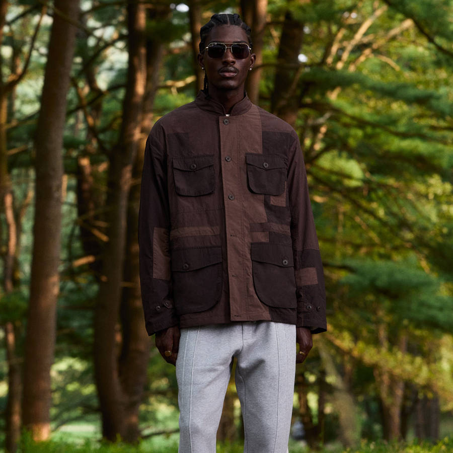 Brown Men Kith Amare Patchworked Jackets | 7268-ZRCUG