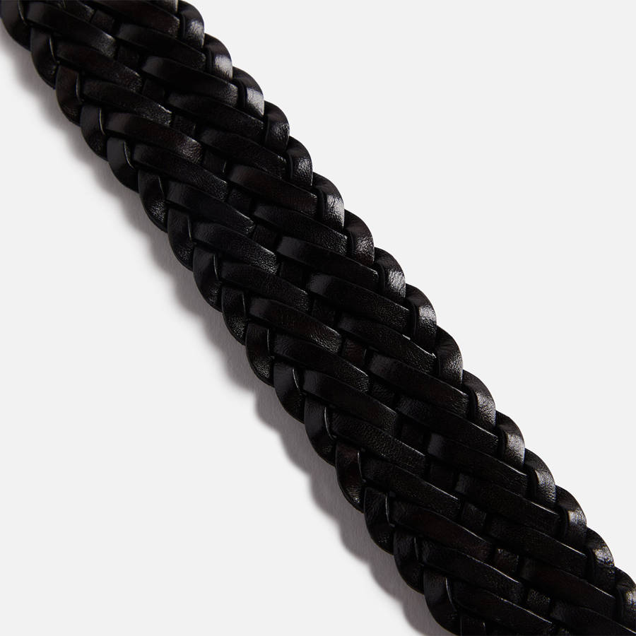 Brown Men Kith Anderson's Woven Leather Belts | 1207-QAENU