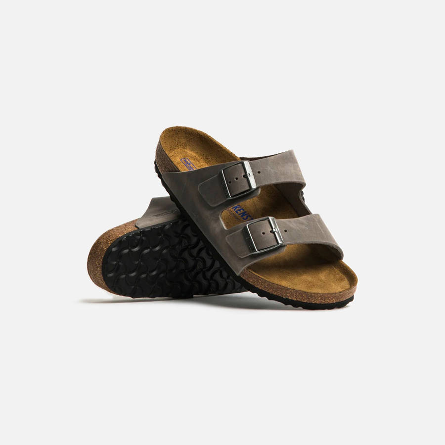 Brown Men Kith Birkenstock Arizona Soft Footbed Oiled Leather Sandals | 1685-VRKDC