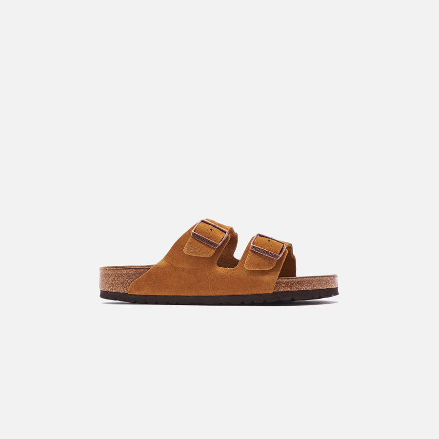 Brown Men Kith Birkenstock Arizona Soft Footbed Suede Sandals | 3096-DWXLY