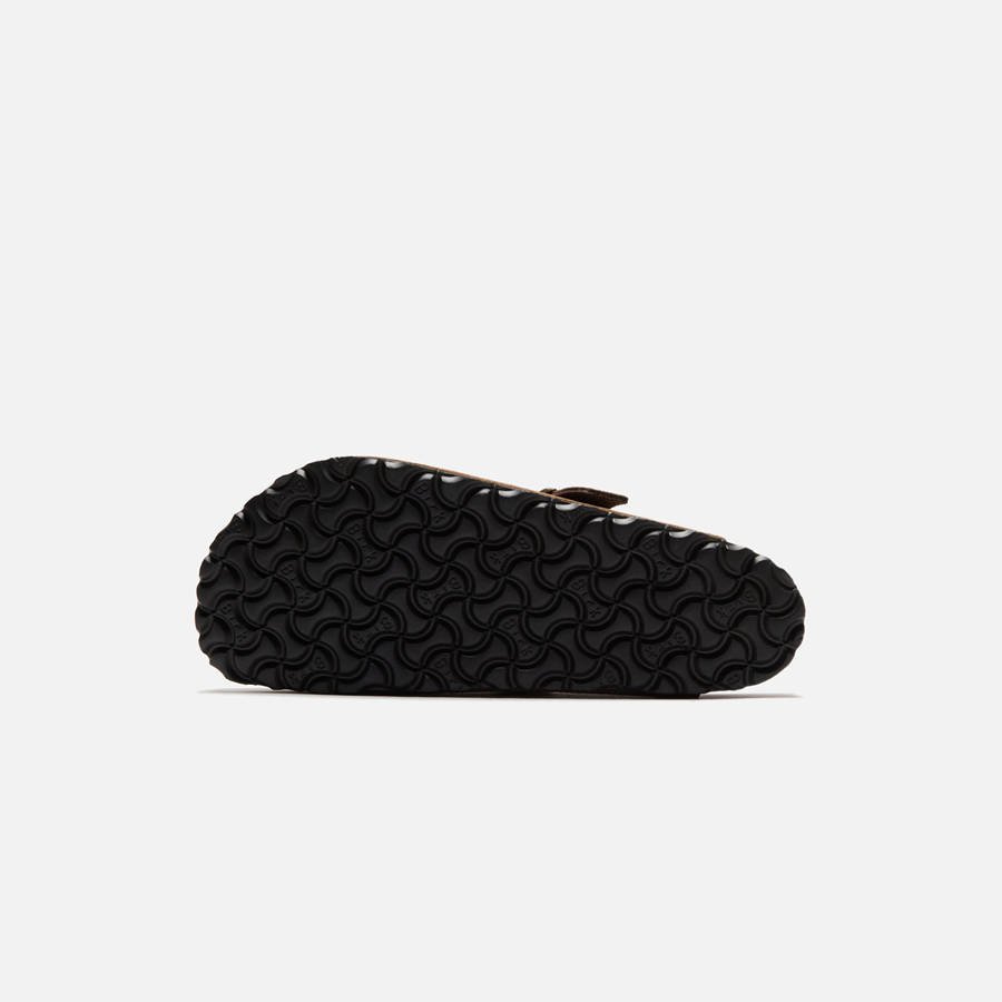 Brown Men Kith Birkenstock Boston Suede Corduroy Sandals | 3845-DVWBQ