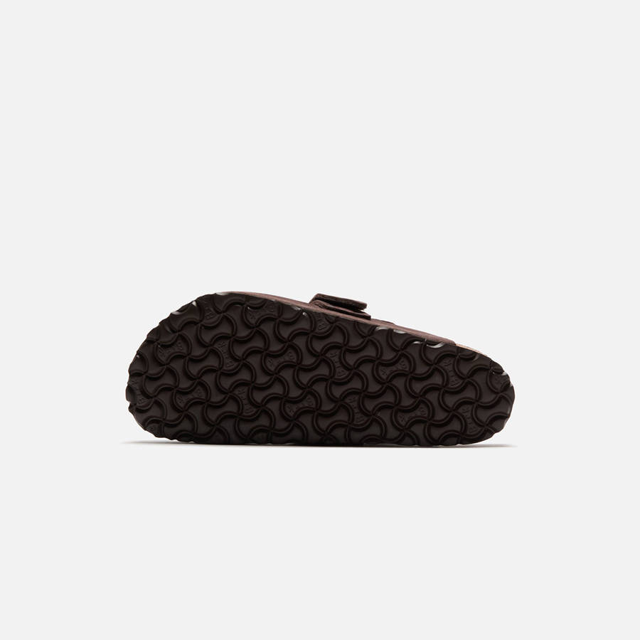 Brown Men Kith Birkenstock Nagoya Nubuck Sandals | 3691-GVPSM