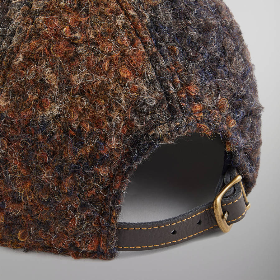 Brown Men Kith Boucle Check Suede Brim Aaron Cap | 3509-DSKWP
