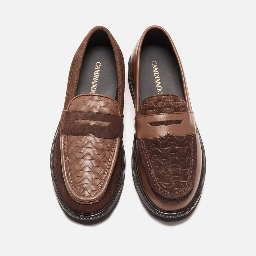 Brown Men Kith Caminando Loafers | 9421-XHGMK