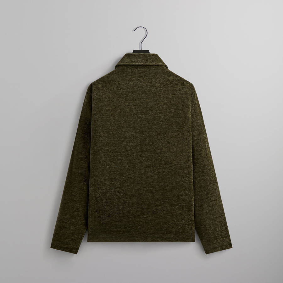 Brown Men Kith Chenille Full Zip Coaches Jackets | 7581-HULKJ