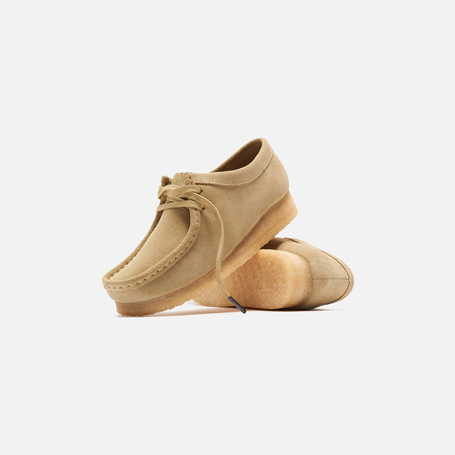 Brown Men Kith Clarks Suede Wallabee Boots | 8945-UVGXE