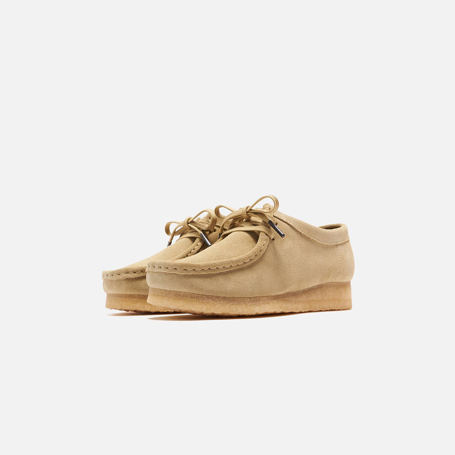 Brown Men Kith Clarks Suede Wallabee Boots | 8945-UVGXE