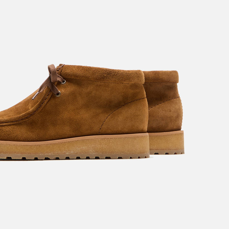 Brown Men Kith Clarks Wallabee Scout Suede Boots | 9372-OISNP