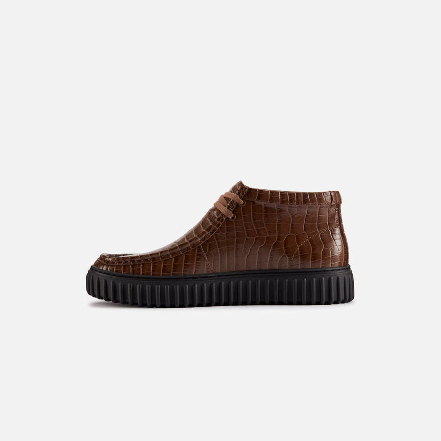 Brown Men Kith Clarks x Martine Rose Torhill Hi Sneakers | 9357-YSCFU