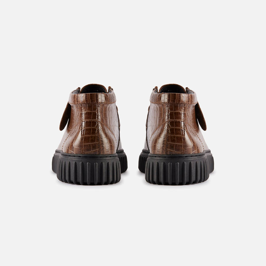 Brown Men Kith Clarks x Martine Rose Torhill Hi Sneakers | 9357-YSCFU
