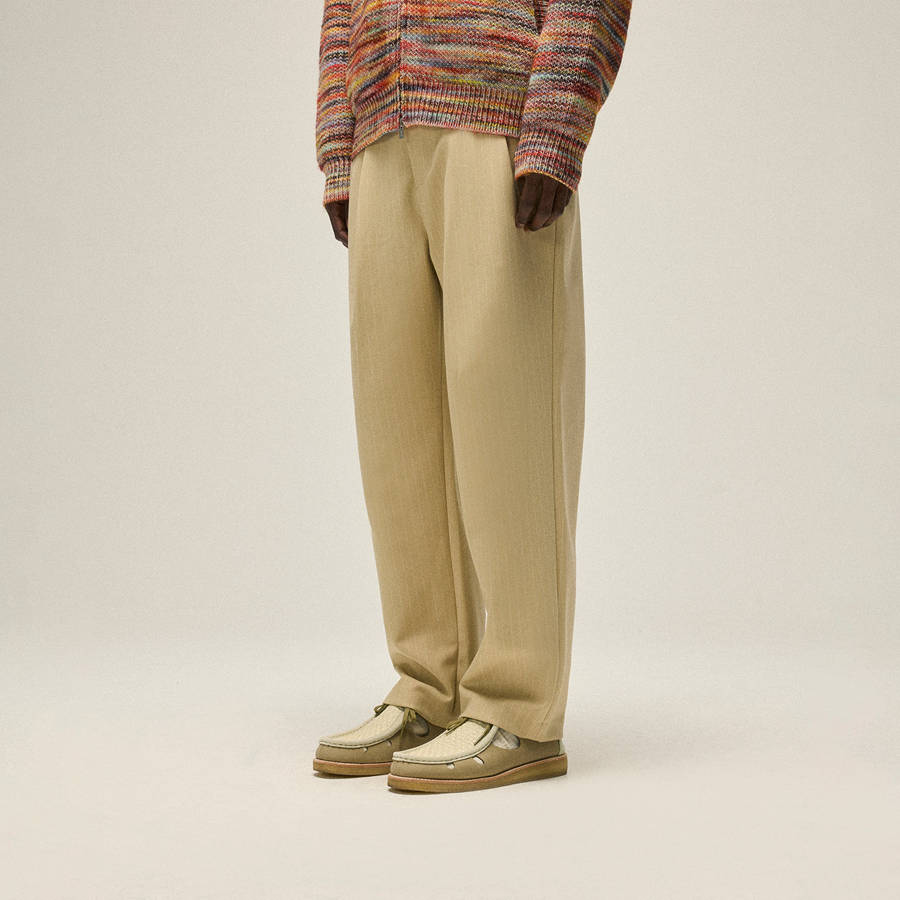 Brown Men Kith Double Weave Montrose Trouser Trousers | 0251-WYRNM