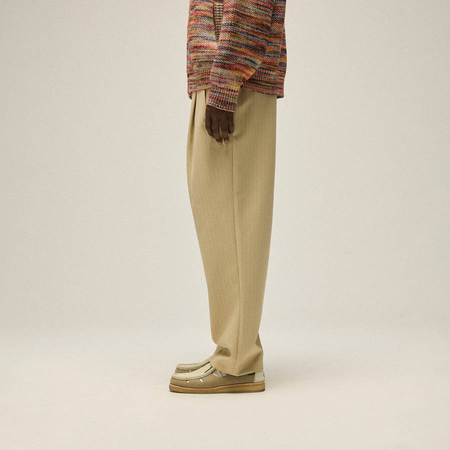 Brown Men Kith Double Weave Montrose Trouser Trousers | 0251-WYRNM