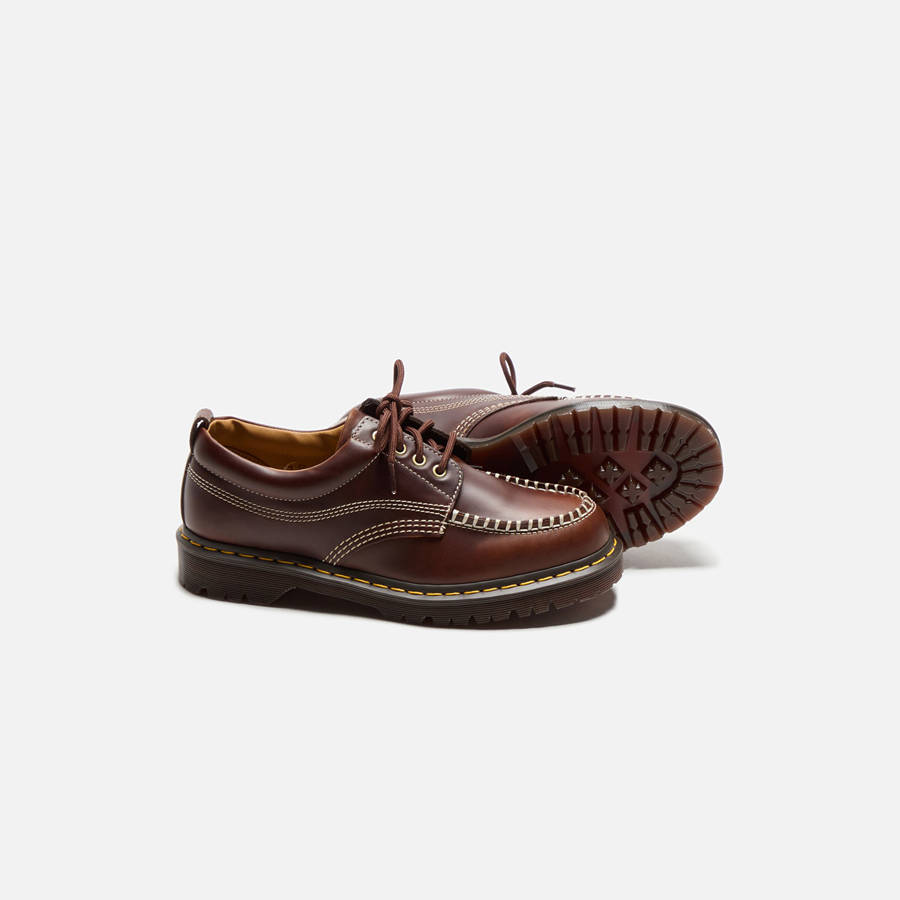 Brown Men Kith Dr. Martens Lowell Derby | 0654-ZGDXA