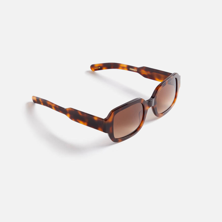 Brown Men Kith Flatlist Tishkoff Sunglasses | 9102-TJEMK