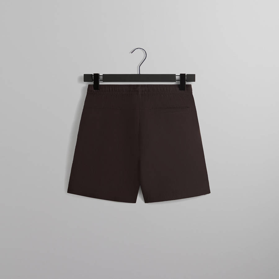 Brown Men Kith Garment Washed Nylon Active Swim Shorts | 4687-UXRJZ