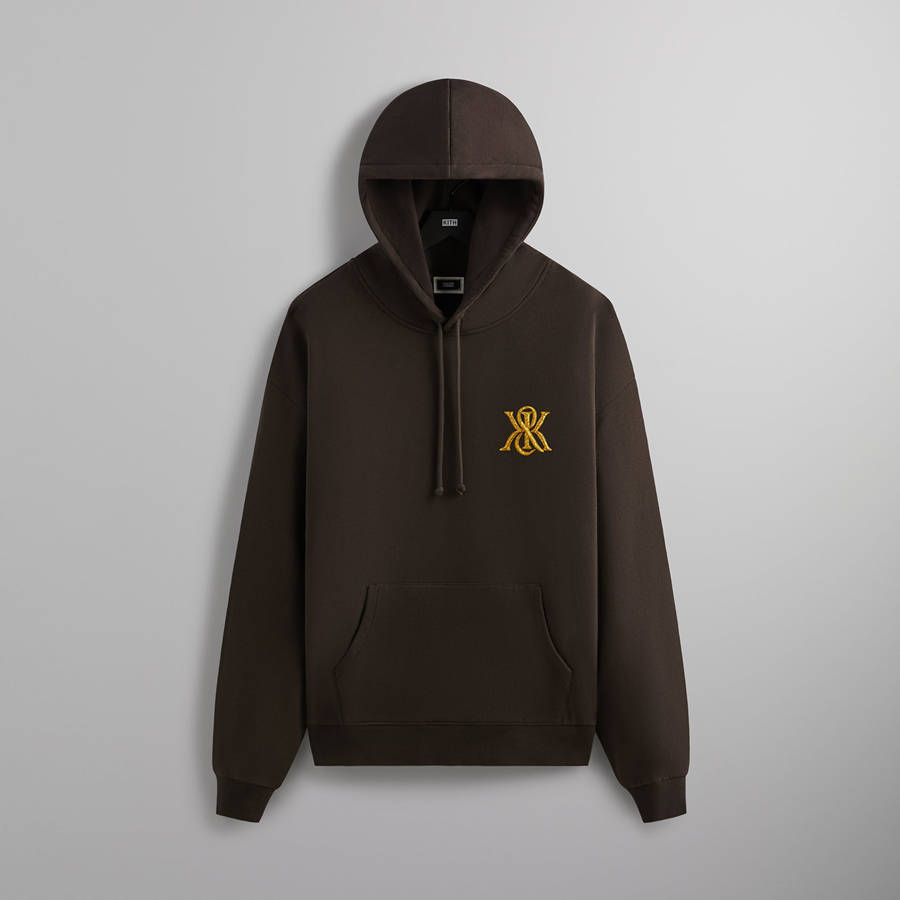 Brown Men Kith KandK Nelson Hoodie Sweatshirts | 7594-YXAGW