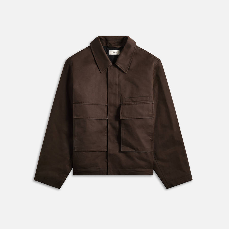 Brown Men Kith Lemaire Quilted 3D Pockets Jackets | 2647-GCBQX