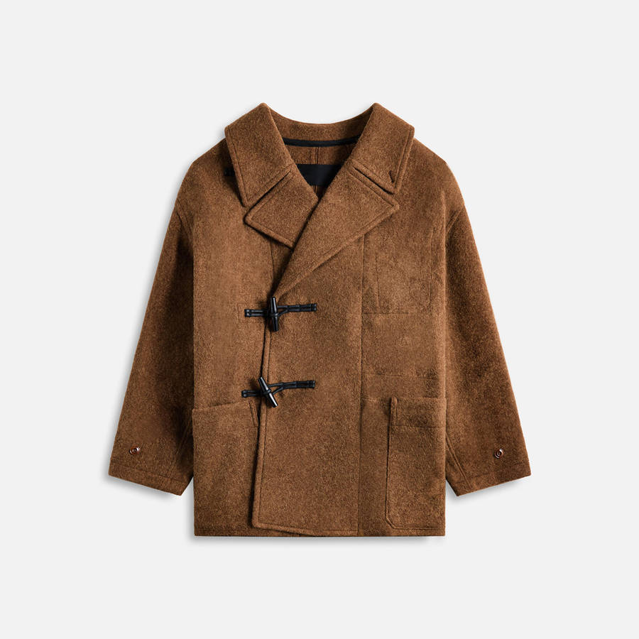 Brown Men Kith Lemaire Short Duffle Coats | 8567-ADPJI