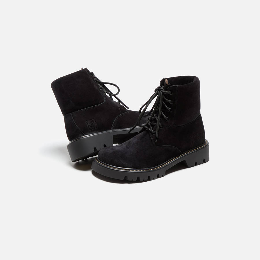 Brown Men Kith Loewe Sierra Ankle Boots | 5302-LTYPH