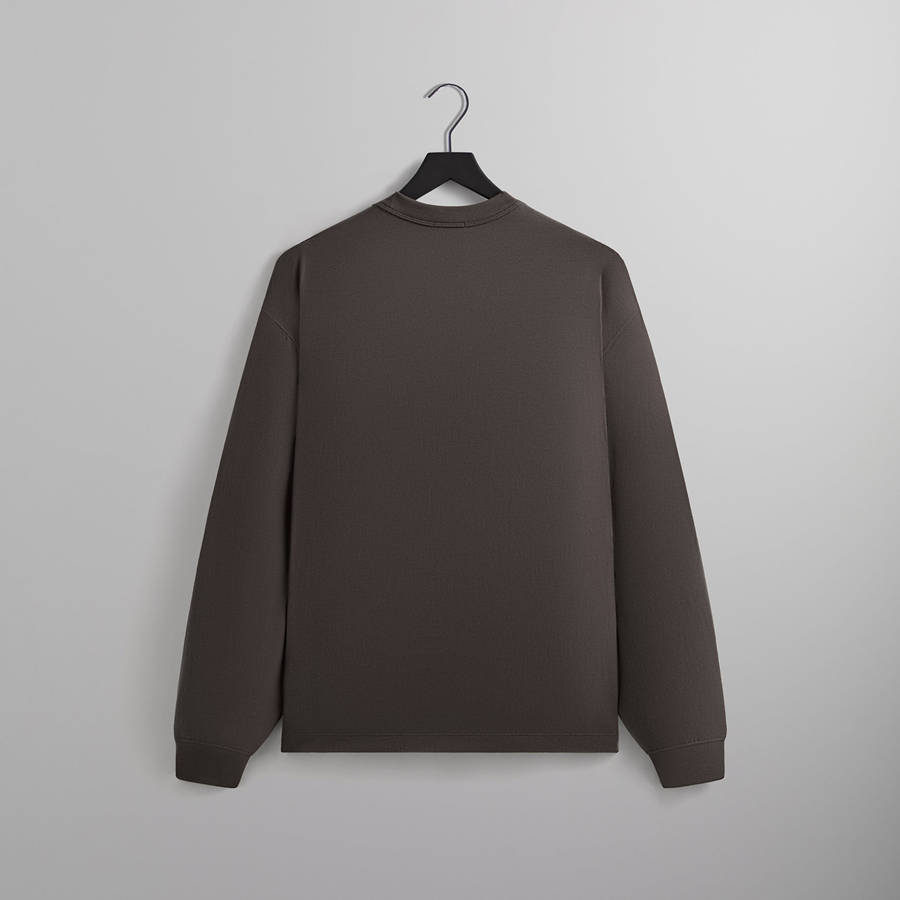 Brown Men Kith Long Sleeve Leonard Pocket T-Shirt | 3764-AEYQF